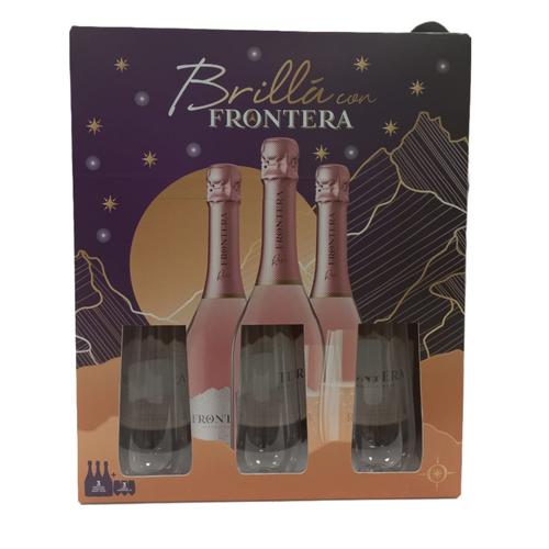 Frontera Vino Espumo Rosé 3 Unidades / 750 ml Licor, cerveza y vino