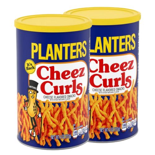 Planters Cheez Curls Snack con Sabor a Queso 2 Unidades / 113 g
