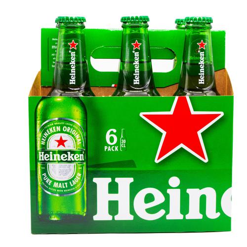 Heineken Regular Refreshing Beer in Bottle 6 Units / 330 ml | Liquor ...