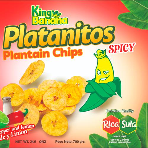 Rica Sula Chili and Lemon Flavor Hot Plantains 700 g | Snacks ...