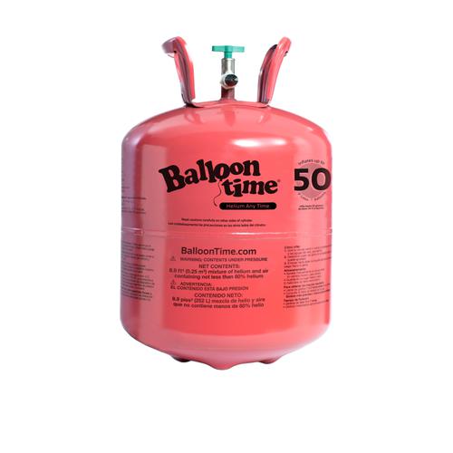 Inflador De Helio Para Globos Látex Tanque Desechable Balloon Time