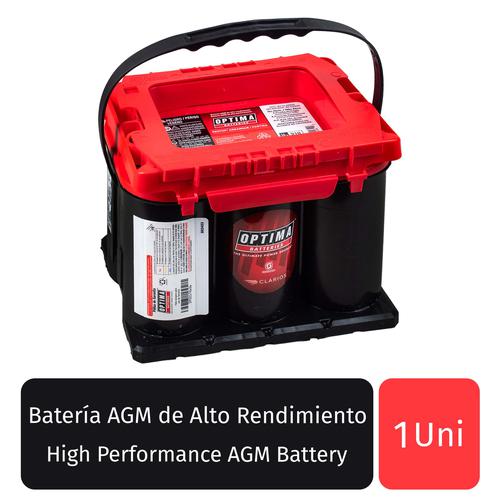 Optima Batería AGM de Alto Rendimiento Roja | PriceSmart Dominican Republic