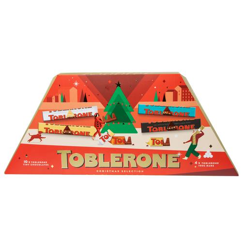 Toblerone Assorted Chocolate Christmas Box 480 g Candy, Chocolate