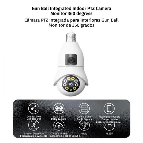 NexHT Cámara de Seguridad HD 2K con Doble Lente Seguridad y