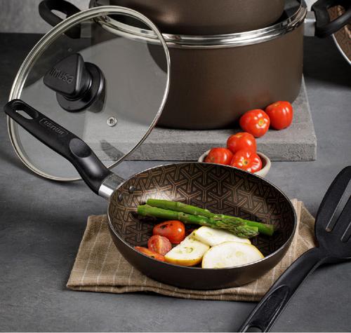 IMUSA USA 12 Piece Talent Master Line Nonstick Cookware Set with Thermal  Signal