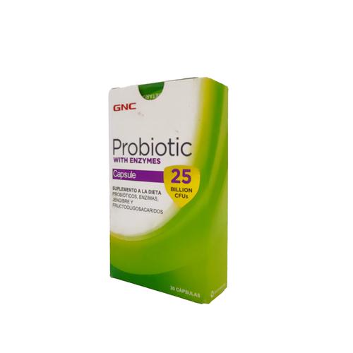 GNC Probióticos con Enzimas 30 Cápsulas Salud y belleza Pricesmart
