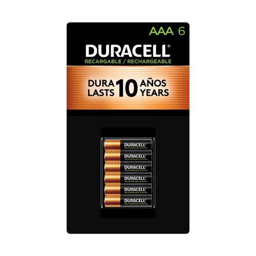 Duracell AAA Batteries Rechargeable 6 Units