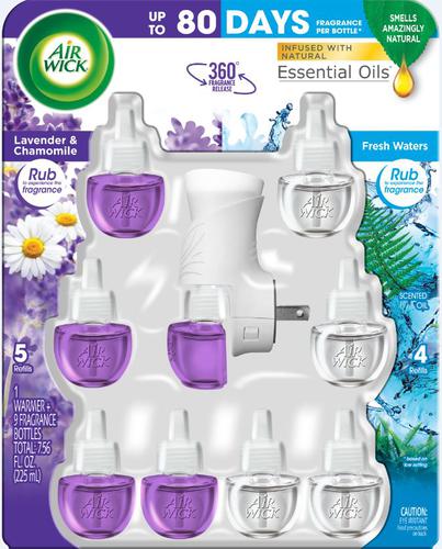 Air Wick Scented Oil Air Freshener 1 Warmer and 9 Refills