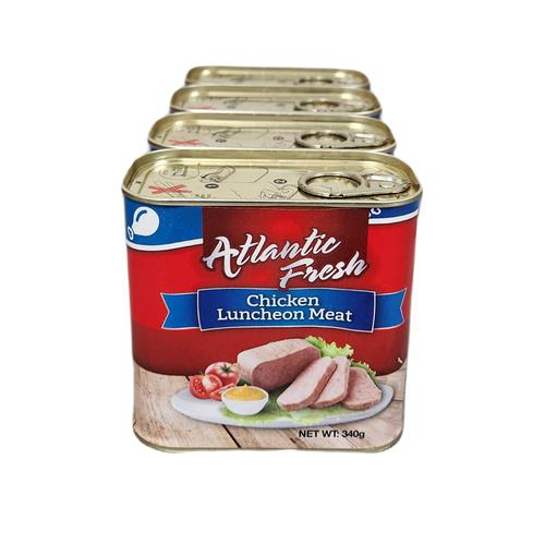 Atlantic Fresh Canned Chicken Meat for Lunch 4 Units / 340 g Canned