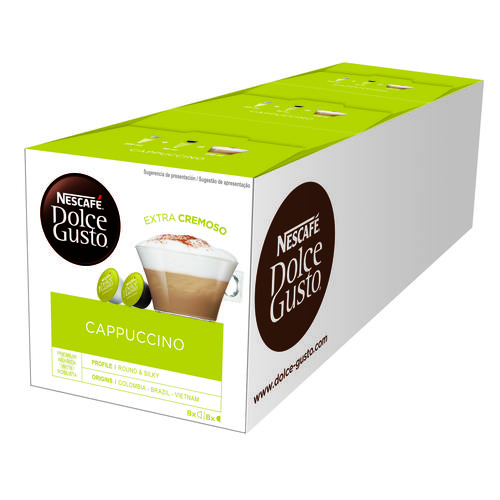 Nescafé Nestlé Dolce Gusto 15 Cajas con 16 Cápsulas más Cafetera