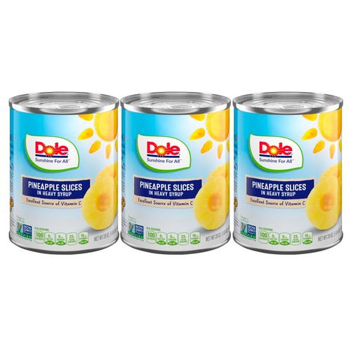 Dole Pineapple Slices 3 Units / 567 g Canned Food Pricesmart