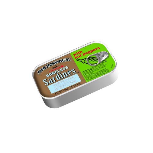 Brunswick Boneless Sardines in Oil and Hot Pepper 5 pcs / 106 g