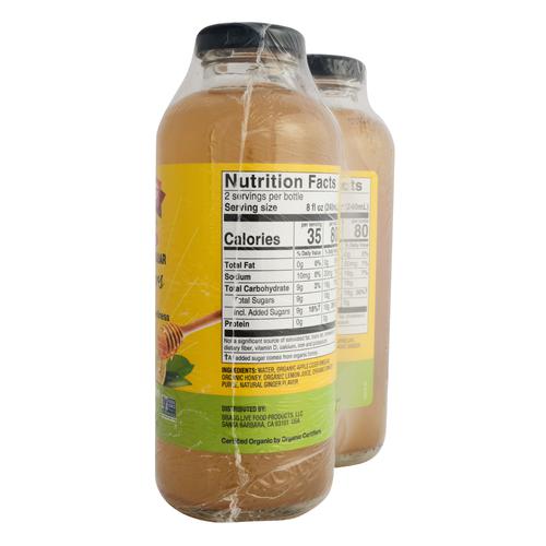 Braggs Organic Apple Cider Vinegar Ginger Lemon and Honey 2 Units / 473