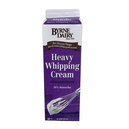 Byrne Dairy Ultrapasteurized Whipped Cream 946 mL / 32 oz Dairy and