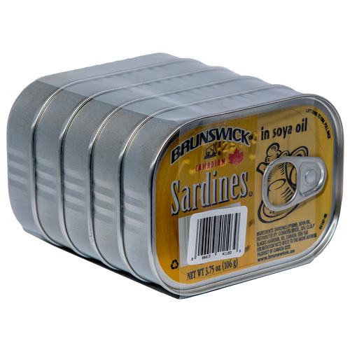 Brunswick Sardines in Oil 5 Units / 106 g Canned Food Pricesmart