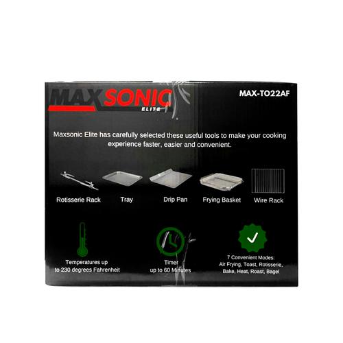 Maxsonic Elite Toaster Oven with Frying and Roasting Functions 22 L