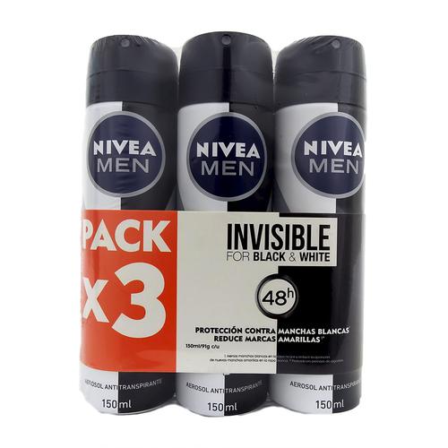 Nivea Desodorante Hombre 3 Unidades / 150 ml | PriceSmart Colombia