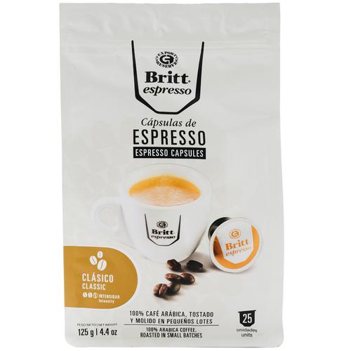Britt Cápsulas de Cafe 25 unidades / 5 g | PriceSmart Costa Rica