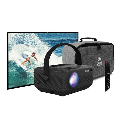 Core Innovations Portable LCD Projector Bundle with HD Image Office