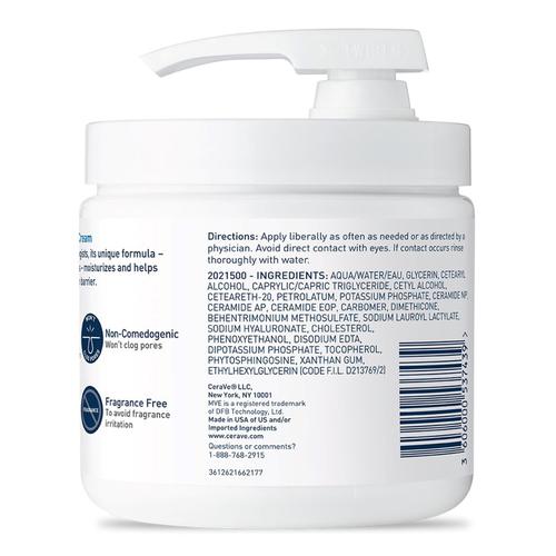 CeraVe Moisturizing Cream with 3 Essential Ceramides for Skin Care 16