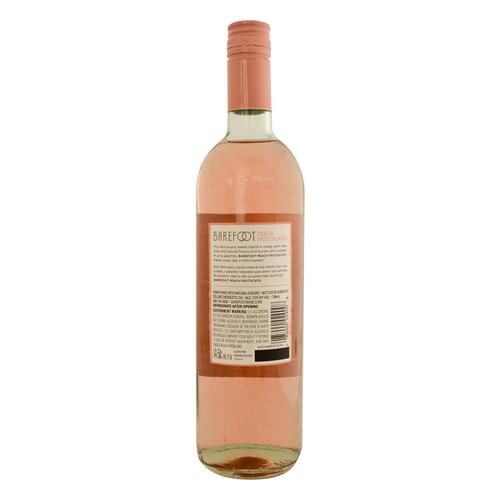 Barefoot Rose Wine Peach Fruitscato 750 ml Liquor, Beer & Wine