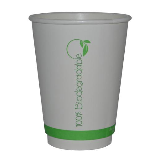 Biopack DoubleWalled Paper Cups for Hot Beverages 50 Units / 12 oz Disposable Tableware