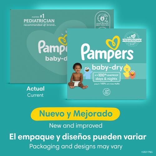 Pampers Baby Dry Pañales Talla 4 / 128 Unidades