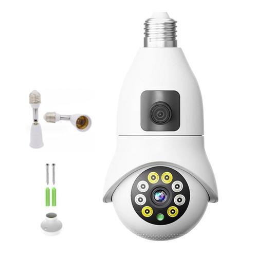 NexHT Cámara de Seguridad HD 2K con Doble Lente Seguridad y