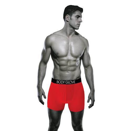 English Laundry 3 Performance Boxer Briefs M Stretch Red White