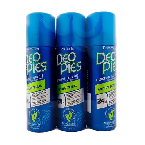 Deo Pies Desodorante para Pies en Spray 3 Unidades / 260 ml