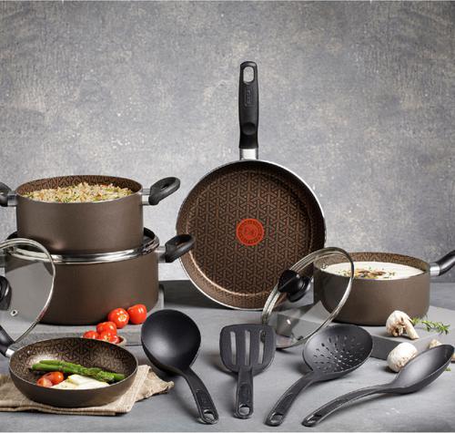 IMUSA USA 12 Piece Talent Master Line Nonstick Cookware Set with Thermal  Signal