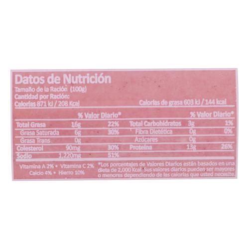 Induveca Salami Estelar 1.5 kg / 3.5 lb Embutidos Pricesmart Los