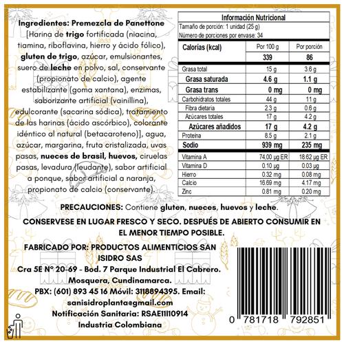 San Isidro Tradicional 34 Porciones Panadería y repostería Pricesmart