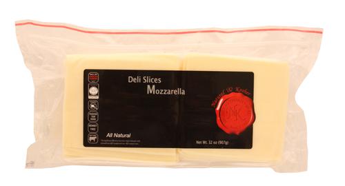 Natural & Kosher Mozzarella Cheese Slices, 907 g / 32 oz | Dairy and ...