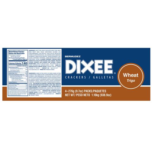 Bermudez Dixee Whole Grain Crackers Lightly Salted 4 Units / 276 g