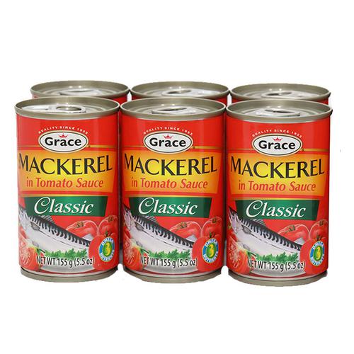 Grace Classic Mackerel in Tomato Sauce with Omega 6 Units / 425 g