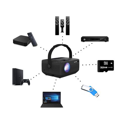 Core Innovations Portable LCD Projector Bundle with HD Image Office