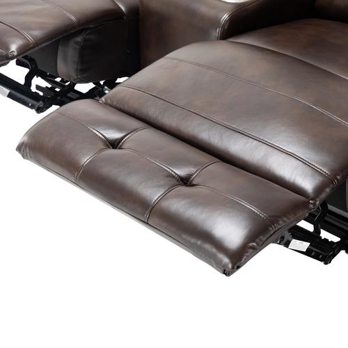 Teamson 30D Foam Leather Gel Recliner 3 Pieces Living Room Furniture