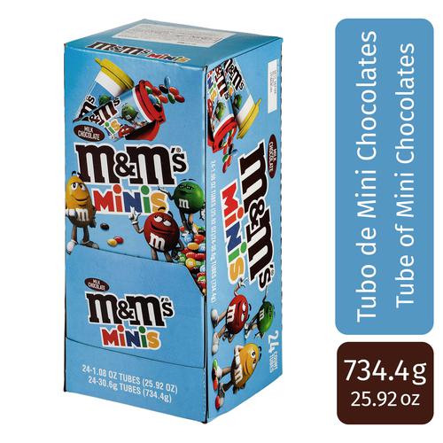 M&M'S Mini Tubes 24 Units, Candy, Chocolate & Gum, Pricesmart, Vía  Brasil