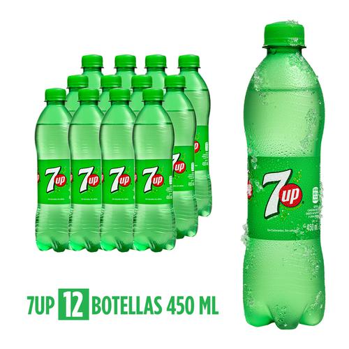 Seven Up Soda 12 Unidades / 450 ml, Bebidas, Pricesmart, Los Prados