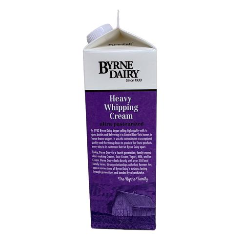 Byrne Dairy Ultrapasteurized Whipped Cream 946 mL / 32 oz Dairy and