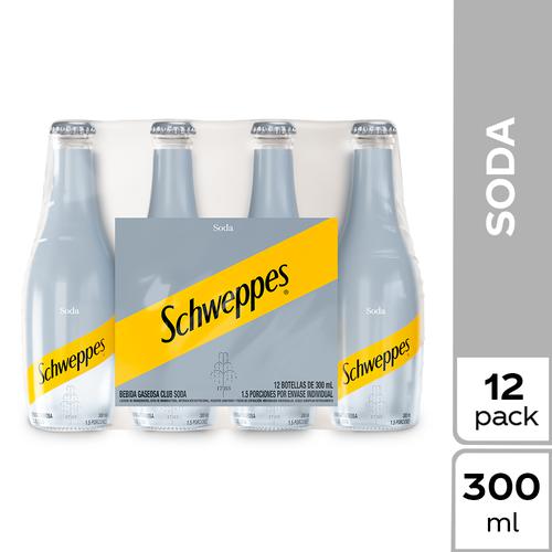 Schweppes Club Soda 12 Units / 300 ml | PriceSmart Colombia