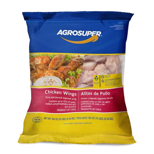 Agrosuper Alitas de Pollo Crudas y Congeladas  kg / 10 lb | PriceSmart  Aruba