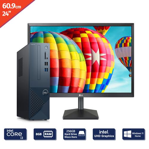 Dell Desktop Computer with Monitor LG 8GB/256GB Intel Core i313100