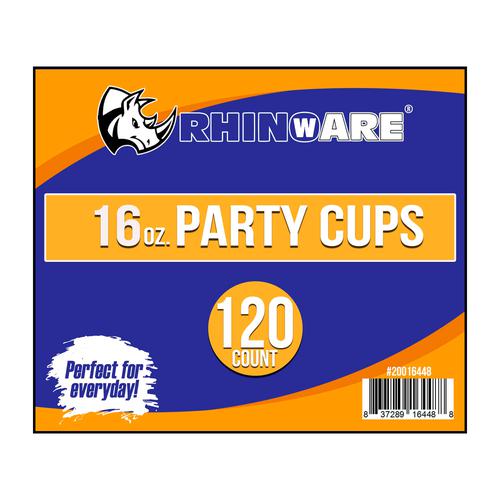 Rhinopack Easy Grip Plastic Event Cups in Assorted Colors 120 Units / 16 oz Disposable