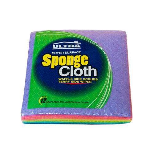 Ultra Sponge Cloth 12 Units / 192 g Cleaning Supplies Pricesmart