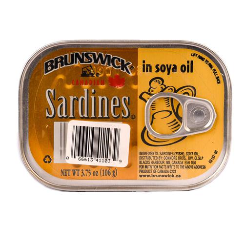 Brunswick Sardines in Soy Oil 5 pack/ 106 g/ 4 oz Canned Food