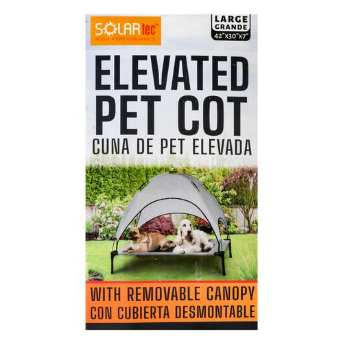 solartec elevated cot and canopy