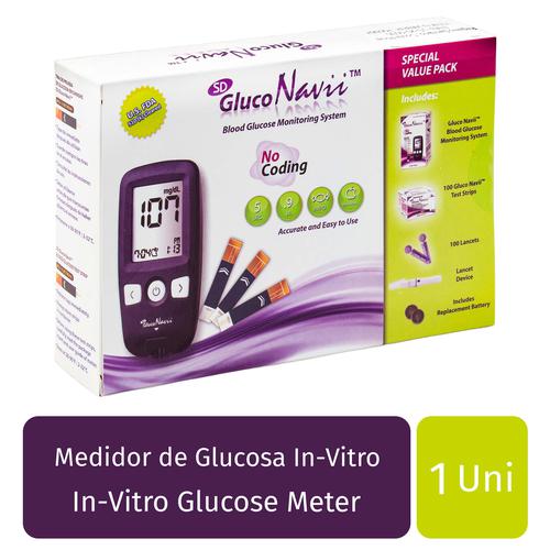 Prueba Glucosa Sangre Medidor Azucar Kit Monitoreo Diabetes Tiras 100  Lancetas