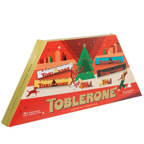 Toblerone Assorted Chocolate Christmas Box 480 g Candy, Chocolate
